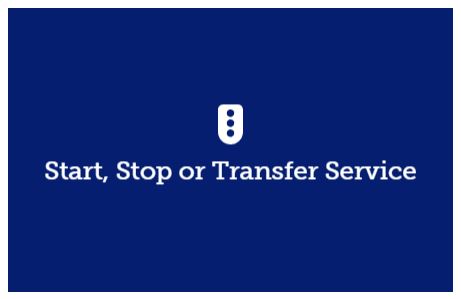 Start/Stop/Transfer Service button